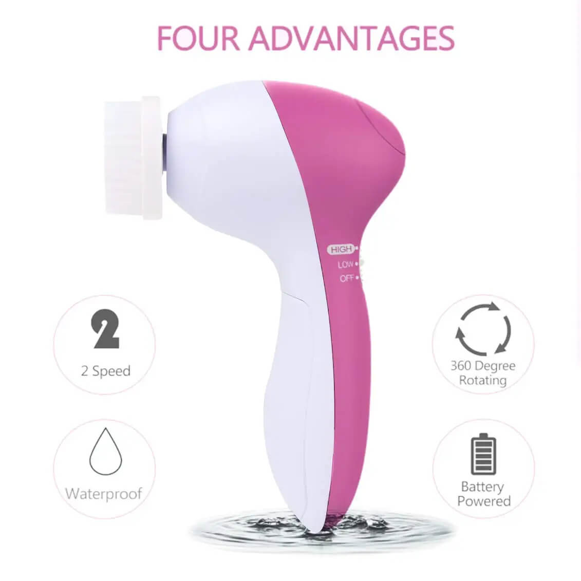 🧼 GlowSkin™ 5 en 1 | Limpieza Facial Profunda y Masaje