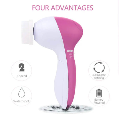🧼 GlowSkin™ 5 en 1 | Limpieza Facial Profunda y Masaje