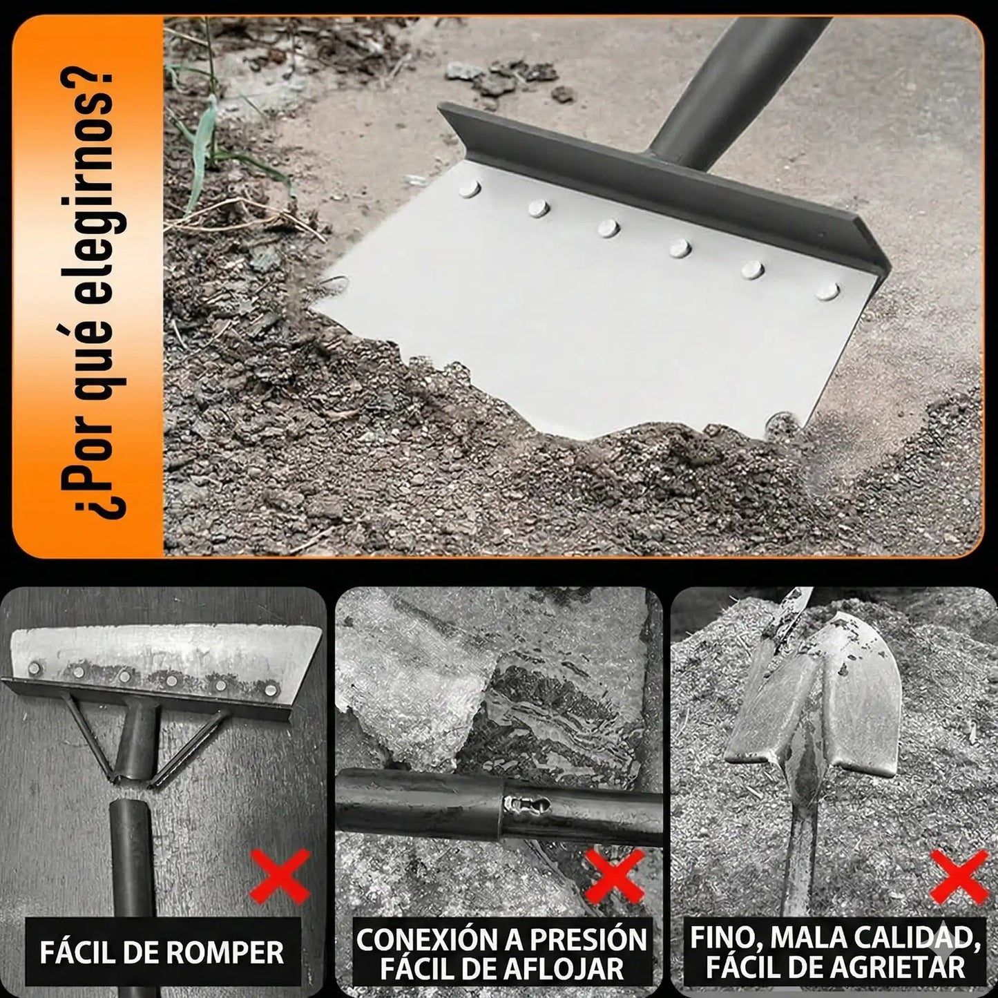 PowerEdge Pro™ – Pala Limpieza Multifuncional 5 en 1