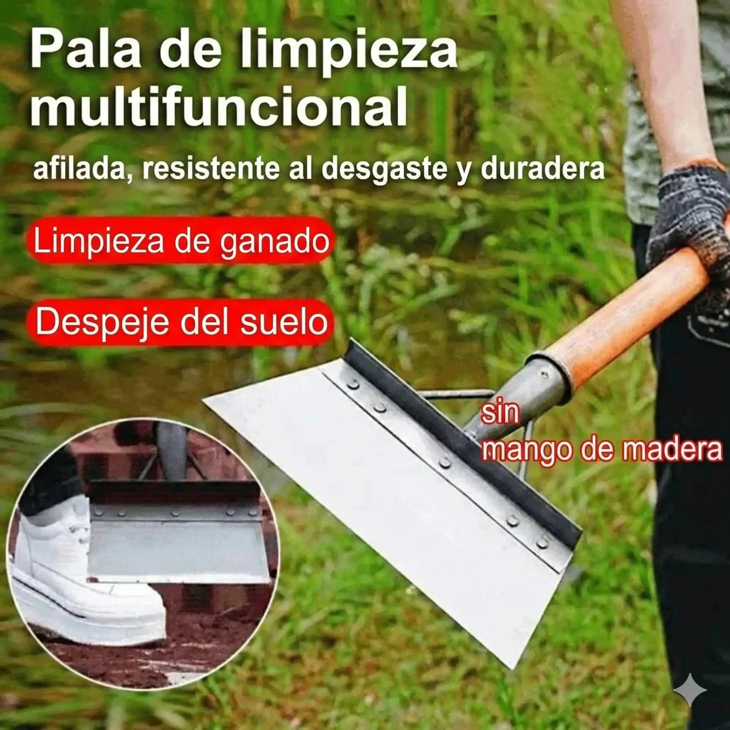 PowerEdge Pro™ – Pala Limpieza Multifuncional 5 en 1