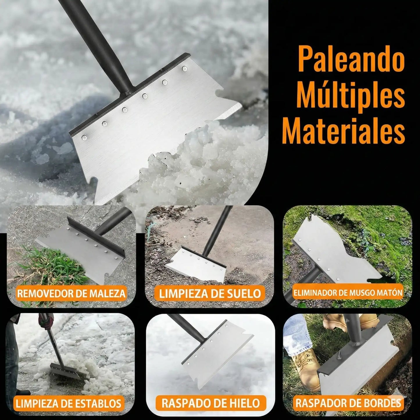 PowerEdge Pro™ – Pala Limpieza Multifuncional 5 en 1